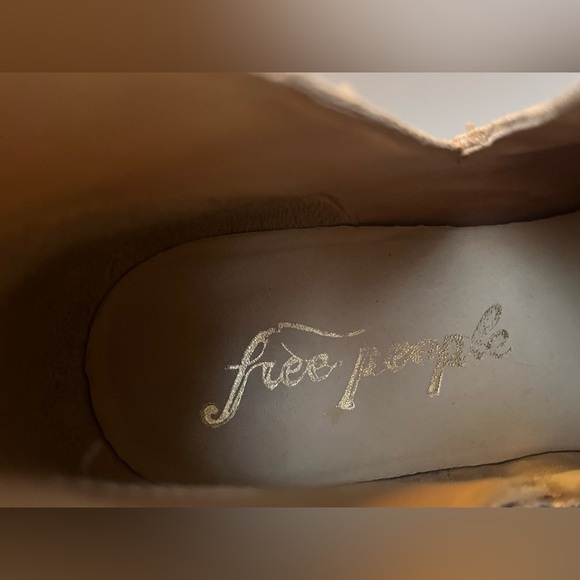 FREE PEOPLE CUT OUR BOOTIES - SUEDE LEATHER - CAMEL - Picture 10 of 15